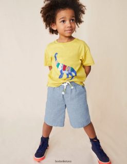 apranga lt Boden berniukai medvilniniai maišeliai akmenukų mėlyna chambray 284XZZ879