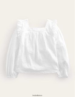 apranga lt Boden kūdikis kvadratinio kaklo broderie mix top baltas 284XZZ3331