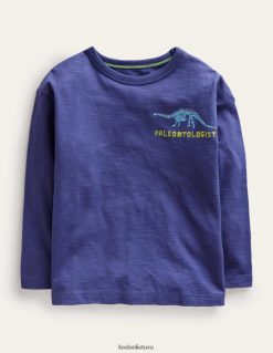 apranga lt Boden kūdikis linksmi mokslo logotipo marškinėliai minkšta dešiniojo borto mėlyna 284XZZ423