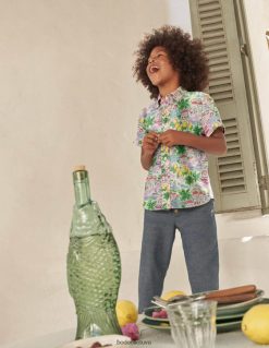 apranga lt Boden kūdikis medvilniniai-lininiai marškiniai kelių scenų spaudinys 284XZZ3488