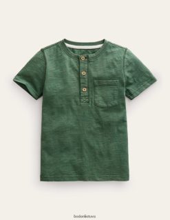 apranga lt Boden kūdikis skalbti medvilniniai Henley marškinėliai monstras žalias 284XZZ391