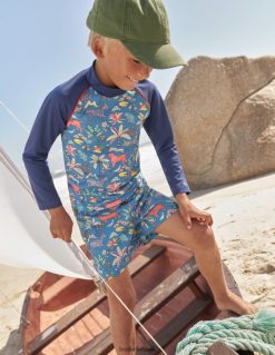 apranga lt Boden kūdikis spausdinta bėrimo liemenė salos mėlynas atogrąžų sodas 284XZZ436