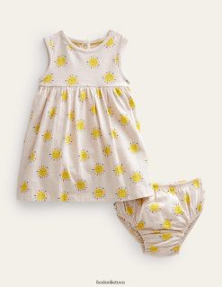 apranga lt Boden kūdikis trikotažinė suknelė be rankovių avižiniai dribsniai marl vaivorykštės saulutės 284XZZ3471