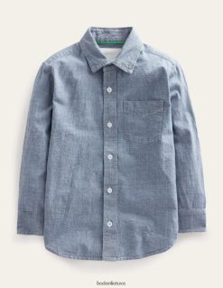 apranga lt Boden mergaites chambray marškiniai šviesus chambray 284XZZ3002