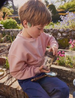 apranga lt Boden mergaites drabužių dažų megztinis vintažinė rožinė 284XZZ809