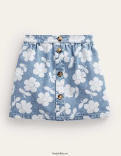 apranga lt Boden mergaites džinsinio saga per sijoną džinsinio audinio gėlė 284XZZ2769