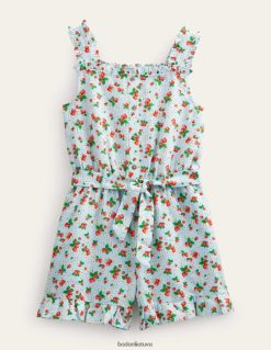 apranga lt Boden mergaites lininis-medvilninis raukinis kostiumas naršyti braškių ditsy 284XZZ3234