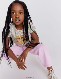 apranga lt Boden mergaites marškinėliai su folija margintu šūkiu vanilės ankšties gėlių 284XZZ2980