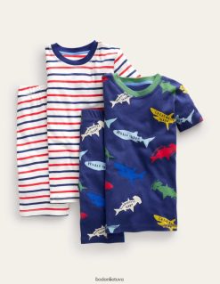 apranga lt Boden mergaites prigludusi dviguba trumpa pižama dešiniojo borto mutli rykliai 284XZZ2683