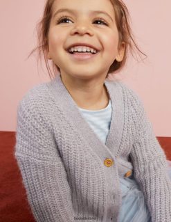 apranga lt Boden mergaites pūkuotas megztinis drožlių marlas 284XZZ3044