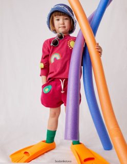 apranga lt Boden mergaites rankšluosčių logotipas prakaitas cukranendrių rožinė 284XZZ3005