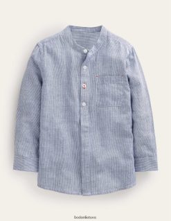 apranga lt Boden mergaites raštuoti senelio marškiniai mėlynas tiksėjimas 284XZZ3254