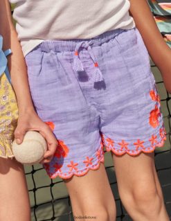 apranga lt Boden mergaites siuvinėti šortai graži levanda 284XZZ775