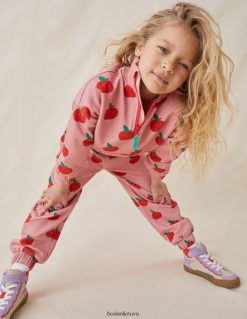 apranga lt Boden mergaites spausdinta puse užtrauktuko prakaito migdolų rožiniai obuoliai 284XZZ758