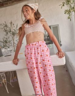 apranga lt Boden mergaites susirišti garbanotą bikinį vanilės ankšties mikro gėlių puokštė 284XZZ2832