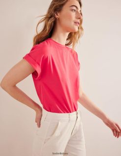 apranga lt Boden moterys atsukti marškinėlius festivalio rožinė 284XZZ1965