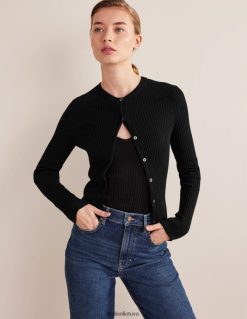 apranga lt Boden moterys briaunotas detalių megztinis juodas 284XZZ1037