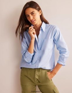 apranga lt Boden moterys connie medvilniniai marškiniai mėlynasis Oksfordas 284XZZ316