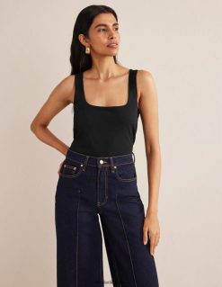 apranga lt Boden moterys dvisluoksnė liemenė kvadratiniu kaklu juodas 284XZZ162