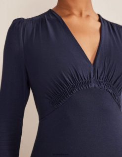 apranga lt Boden moterys džersio midi arbatos suknelė karinis jūrų laivynas 284XZZ1378