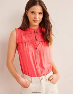 apranga lt Boden moterys jungo detalių trikotažiniai marškiniai koralas 284XZZ1539