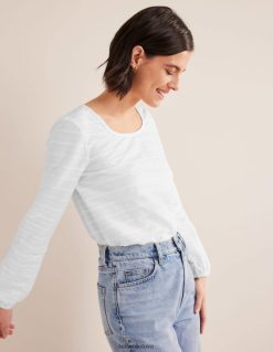 apranga lt Boden moterys kaklelio tekstūros viršus baltas 284XZZ1358