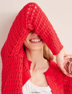 apranga lt Boden moterys karpytas nertas megztinis didelės rizikos raudona 284XZZ1877