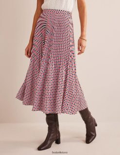 apranga lt Boden moterys klostuotas midi sijonas fiesta apelsinas ir deimantas 284XZZ636