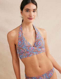 apranga lt Boden moterys levanzo halter bikinio viršus delph blue ir turtingas vynmedis 284XZZ1290