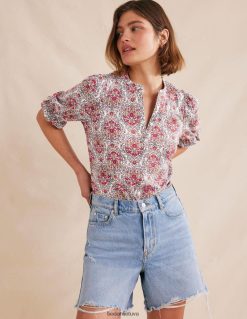 apranga lt Boden moterys marškinėliai trumpomis rankovėmis multi ir vynmedžių terasa 284XZZ2514