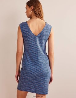 apranga lt Boden moterys marškininė suknelė be rankovių egėjo mėlynumo ir tulpių skaistalai 284XZZ18