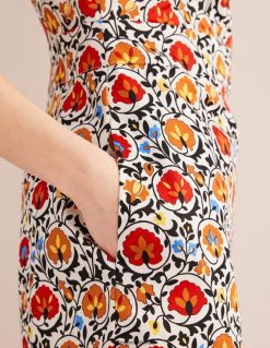 apranga lt Boden moterys medvilninė mini pamaininė suknelė daugialypis ir kerintis žydėjimas 284XZZ1140