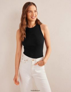 apranga lt Boden moterys medvilninė rievėta liemenė juodas 284XZZ148