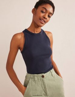 apranga lt Boden moterys medvilninė rievėta liemenė karinis jūrų laivynas 284XZZ180