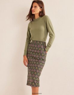 apranga lt Boden moterys medvilninės tekstūros pieštuko sijonas parko prižiūrėtojas ir egzotiškas deimantas 284XZZ2513