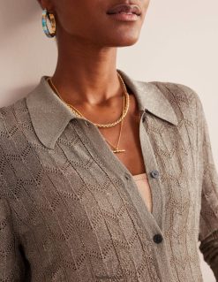 apranga lt Boden moterys megzti paplūdimio marškinėliai metalinis akmuo 284XZZ617