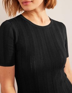 apranga lt Boden moterys mini suknelė platėjančiu dygsniu juodas 284XZZ1137