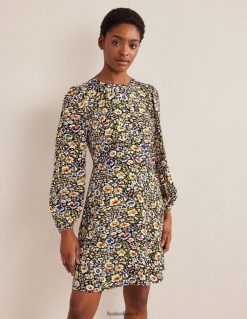 apranga lt Boden moterys Mini suknelė su įgula kaklu multi & Eden žydėjimas 284XZZ1643