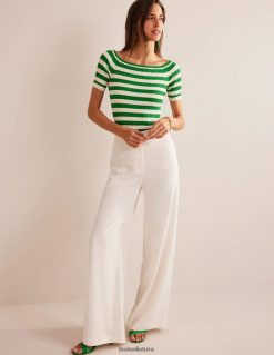 apranga lt Boden moterys nuo pečių šonkaulio viršaus sodri smaragdo ir dramblio kaulo juostelė 284XZZ1843