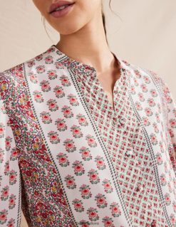 apranga lt Boden moterys palaidinė plačiomis rankovėmis rožinė rožinė ir daili gėlė 284XZZ990