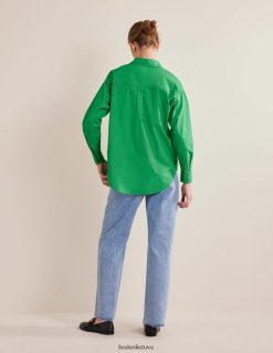 apranga lt Boden moterys per dideli medvilniniai marškiniai žalia bitė 284XZZ1847