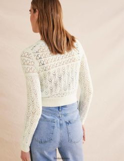 apranga lt Boden moterys pointelle medvilninis megztinis šiltas dramblio kaulas 284XZZ1418