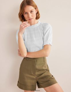 apranga lt Boden moterys prigludęs tekstūruotas viršus baltas 284XZZ1681