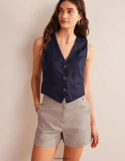 apranga lt Boden moterys pritaikyti lininiai šortai virvė 284XZZ1564