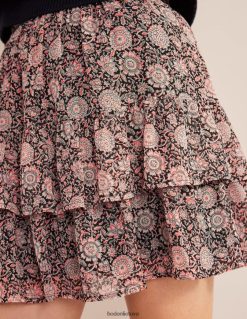 apranga lt Boden moterys raukinis mini sijonas spragėsių ir gėlių gobelenas 284XZZ2011