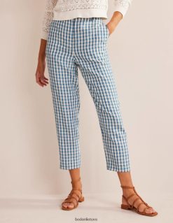 apranga lt Boden moterys siaurėjančios lininės kelnės patikrinti 284XZZ1581
