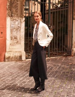 apranga lt Boden moterys skysti plačiakojai kulotai juodas 284XZZ327