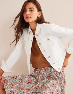 apranga lt Boden moterys standus džinsinis švarkas ekru 284XZZ668