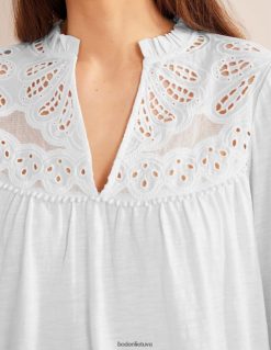 apranga lt Boden moterys supjaustyti darbo jungo tekstūros viršų baltas 284XZZ1563