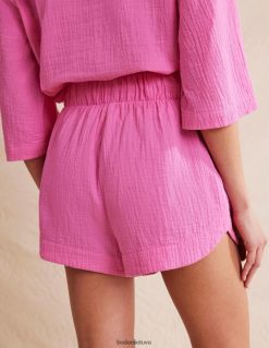apranga lt Boden moterys surišti juosmens marlę šortai festivalio rožinė 284XZZ1766
